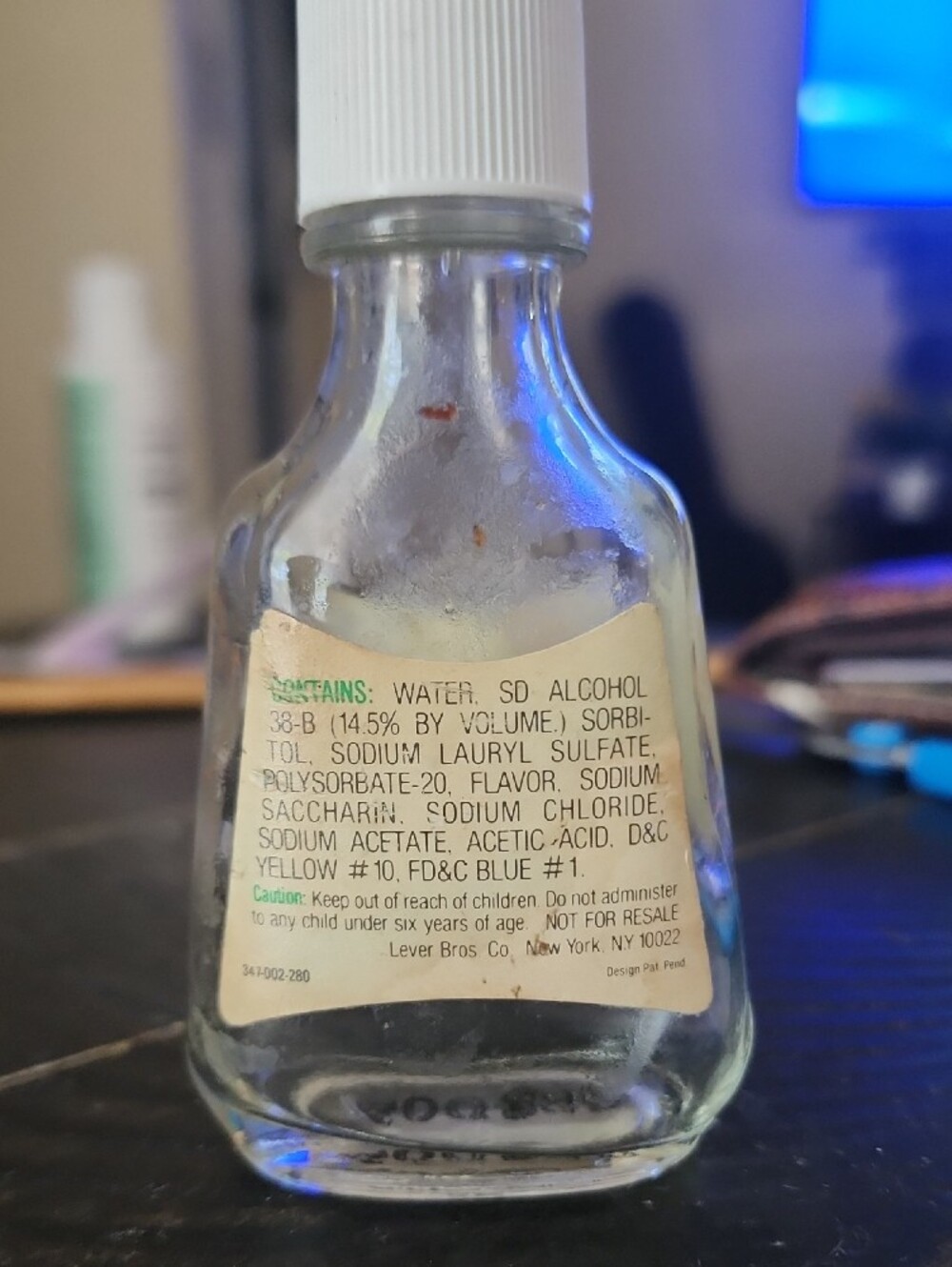 Vintage Signal Mouthwash & Gargle Mini Glass Bottle 1.5 fl oz | Collectible - Picture 4 of 8